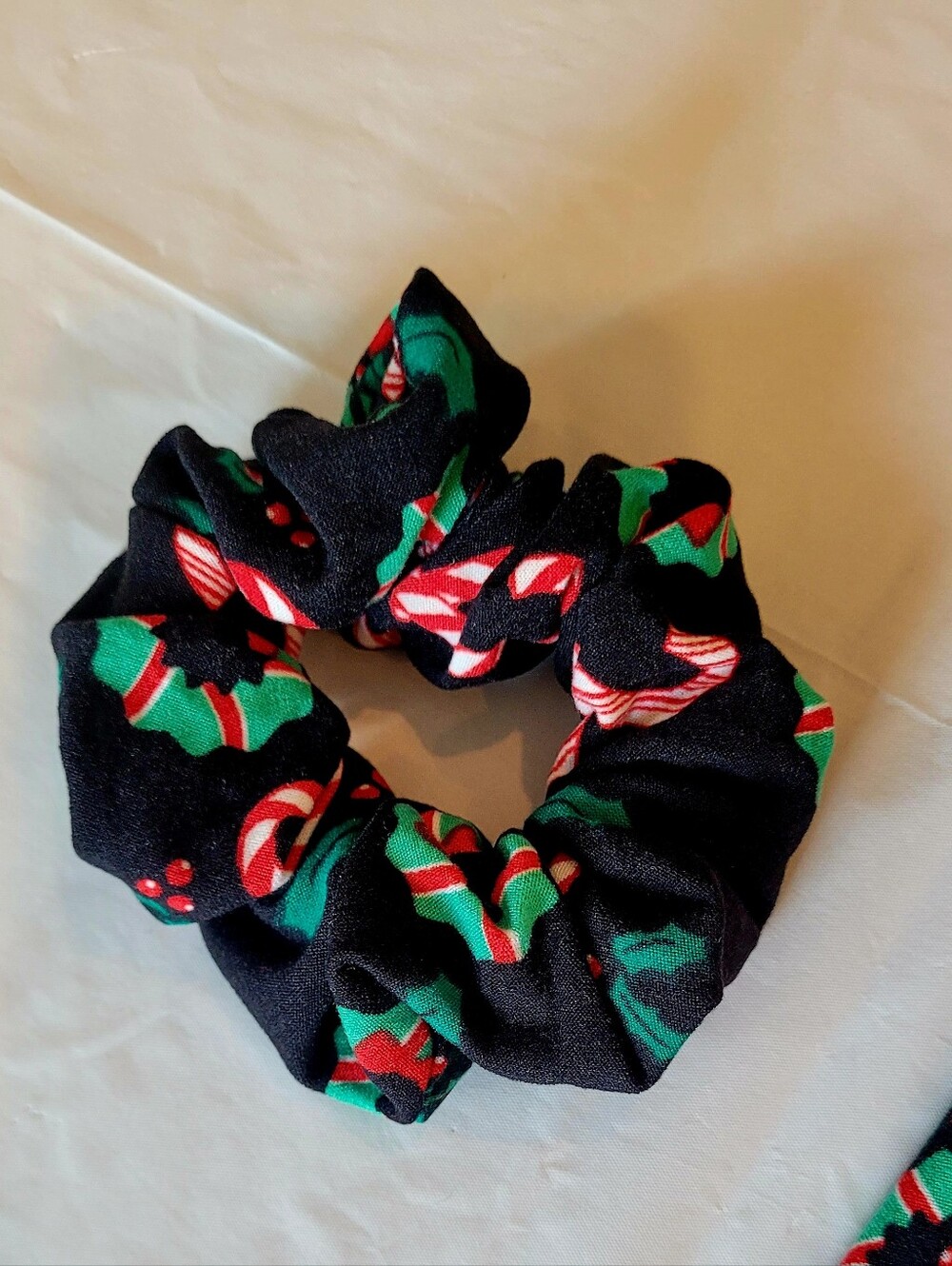 Derek Heart Black Holiday Dress/Shirt With Scrunchie - Picture 6 of 7